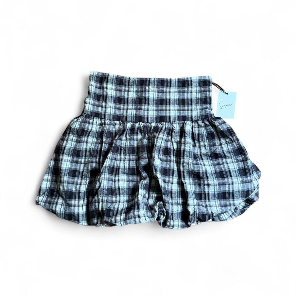 Preppy Plaid Bubble Skirt by Japna Size S